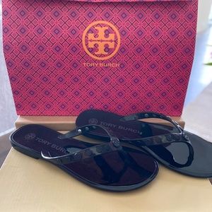 Tory Burch Studded Jelly Flip Flops